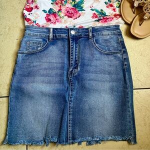 Mini denim Jean skirt size medium